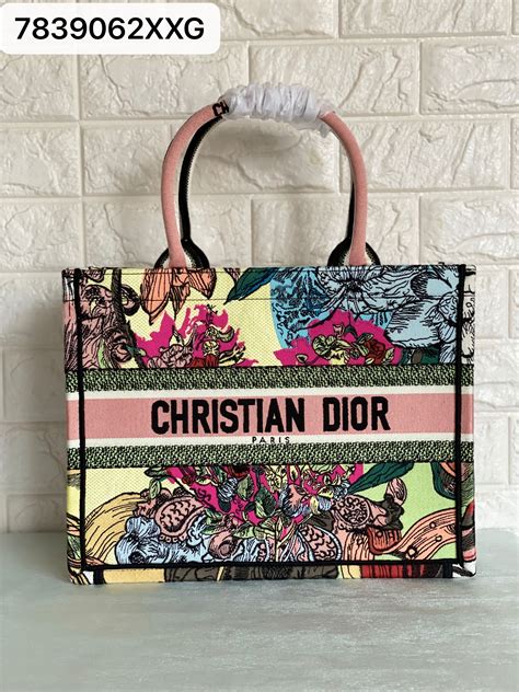 dior tote flower|christian Dior book tote personalized.